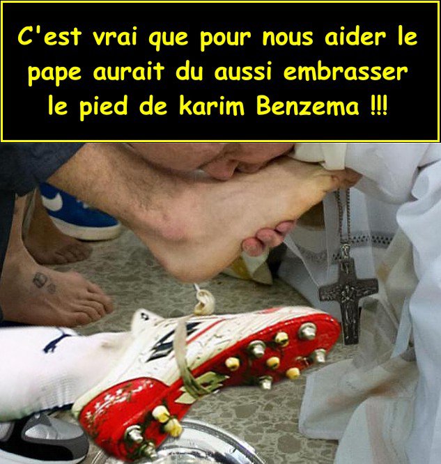 Le pied de Karim ...