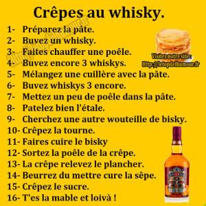 Crêpes au whisky