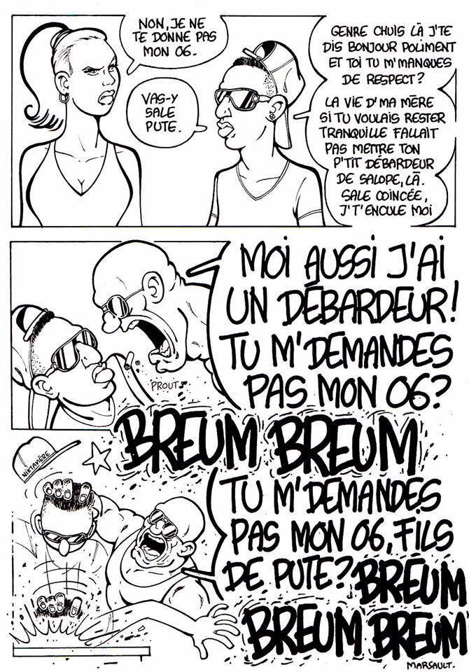 Petit dessin de Marsault contre le harcèlement de rue