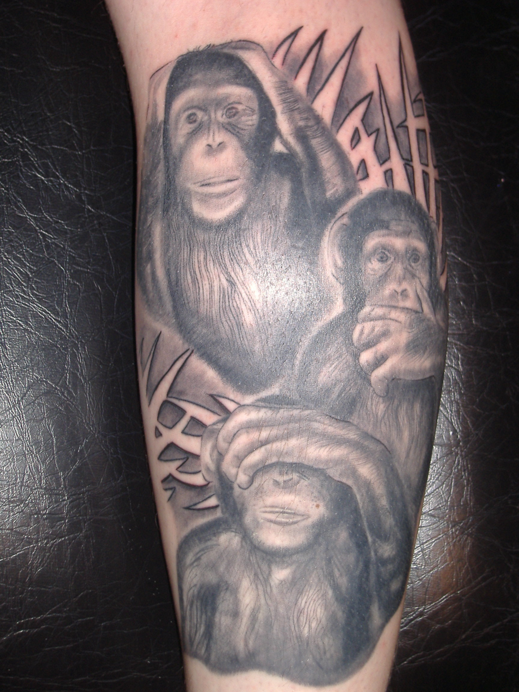 les trois singe tatouage