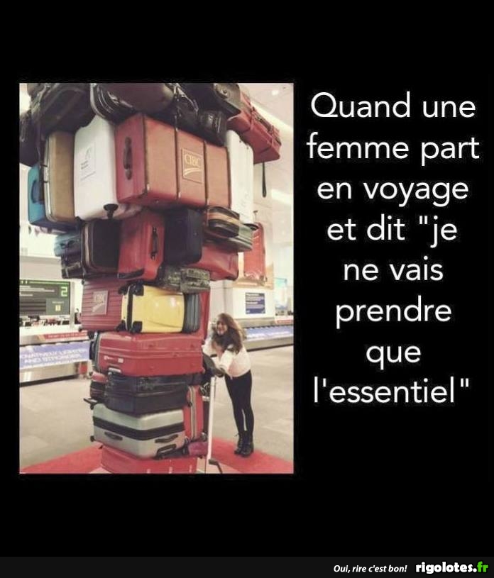 quand une femme part  en voyage