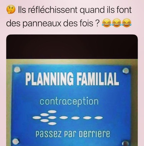Panneau Planning familial