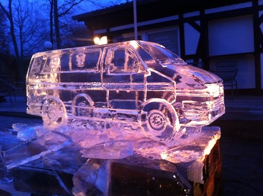sculpture-de-glace voiture