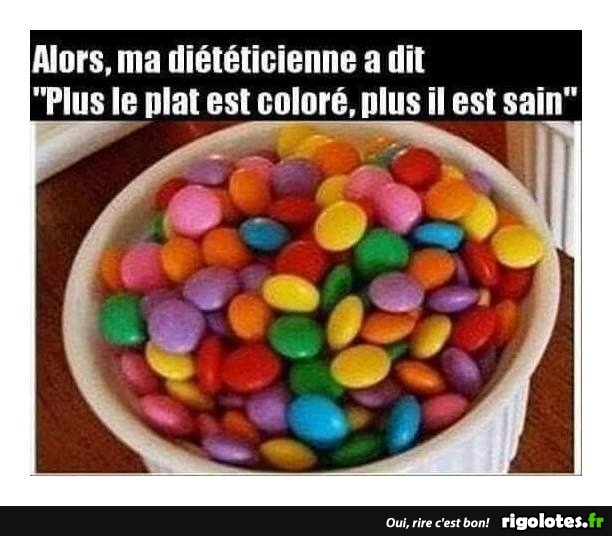 plat coloré Photos Humour