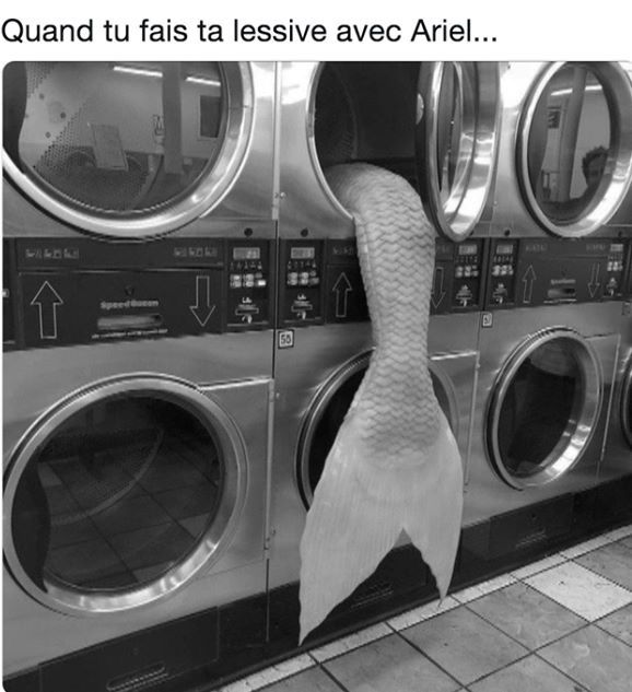 Quand tu fait la lessive avec Ariel