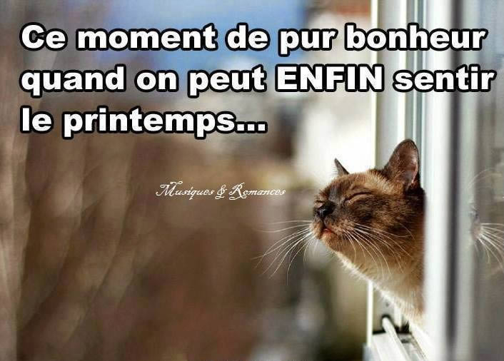 Ce moment du pur bonheur quand on peut ENFIN sentir le printemps