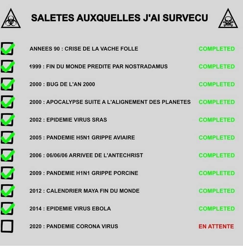 Saletés auxquelles nous avons survécu 