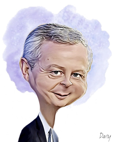 Caricature Bruno Lemaire
