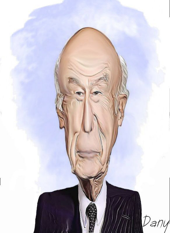 Caricature Giscard d