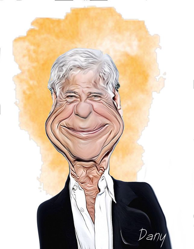 Caricature Guy Bedos
