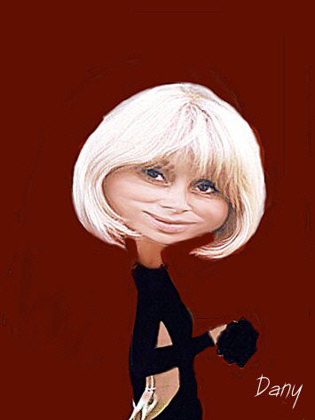 Caricature Mireille Darc