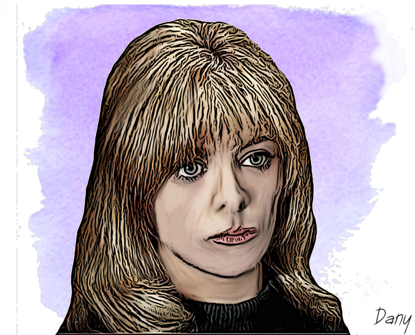 Caricature Nathalie Delon