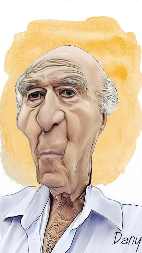 Caricature Michel Piccoli