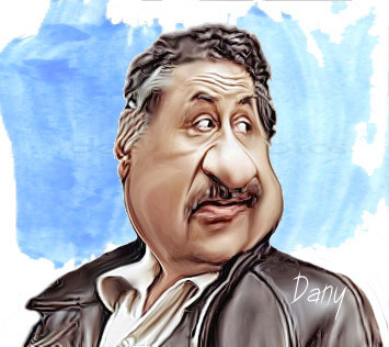 Caricature Philippe Noiret