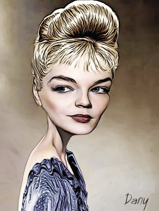 Caricature Simone Signoret