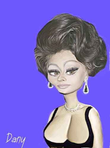 Caricature Sophia Loren