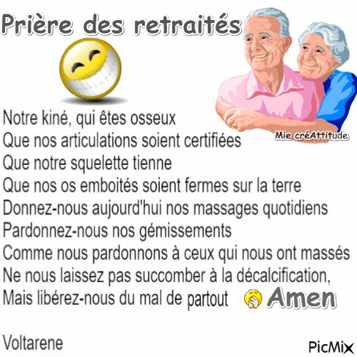 Prière des retraites 