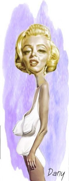 Caricature Marilyn Monroe