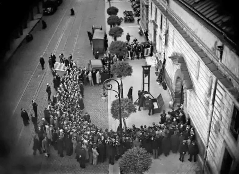 Dernière exécution publique à la guillotine France 1940