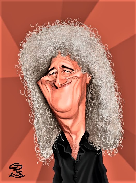 £  Voici Brian May, le guitariste virtuose de Queen 🙂