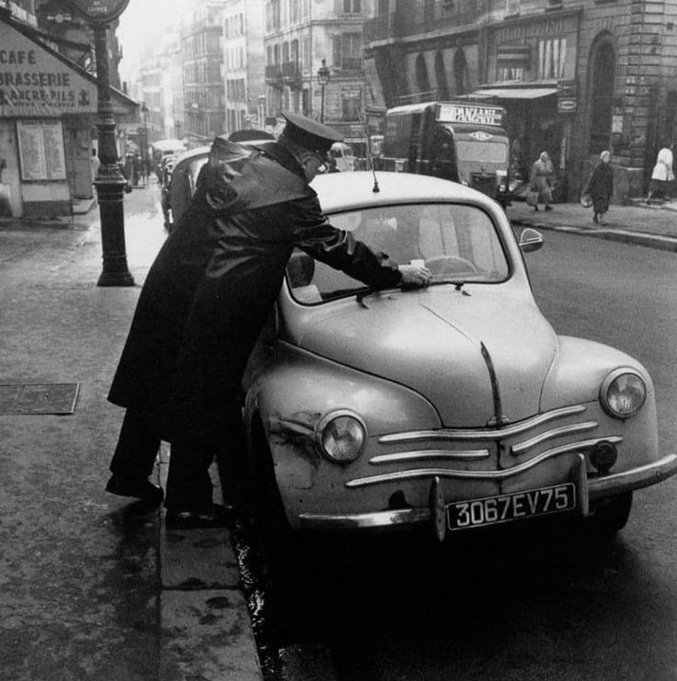 La contravention Paris en 1960
