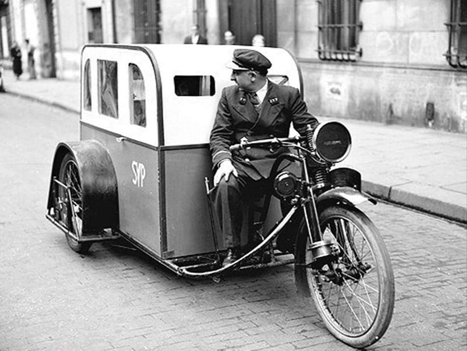 Taxi électrique , mars 1941
