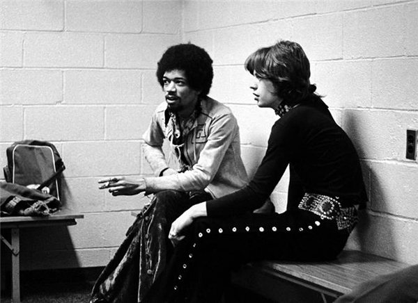  Jimi Hendrix and Mick Jagger, New York, 1969 eddie kramer