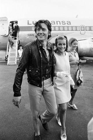 Alain Delon et Romy Schneider a l
