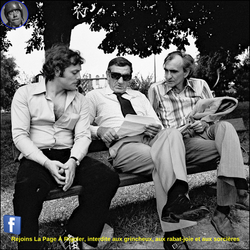 Lino Ventura, Patrick Dewaere et Pierre Granier-Deferre sur le tournage du film Adieu poulet (1975) ❤️❤️