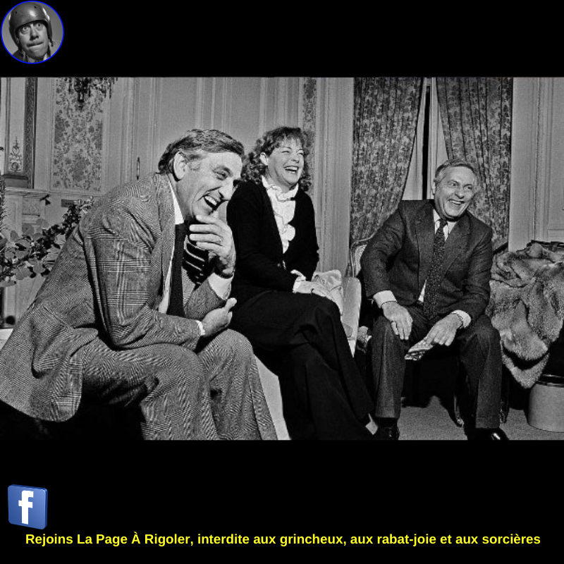 Lino Ventura, Romy Schneider et Michel Serrault au théâtre de l