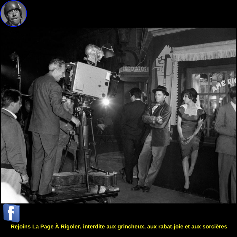 Gérard Philipe et Lilli Palmer sur le tournage du film Les Amants de Montparnasse (1958) ❤️