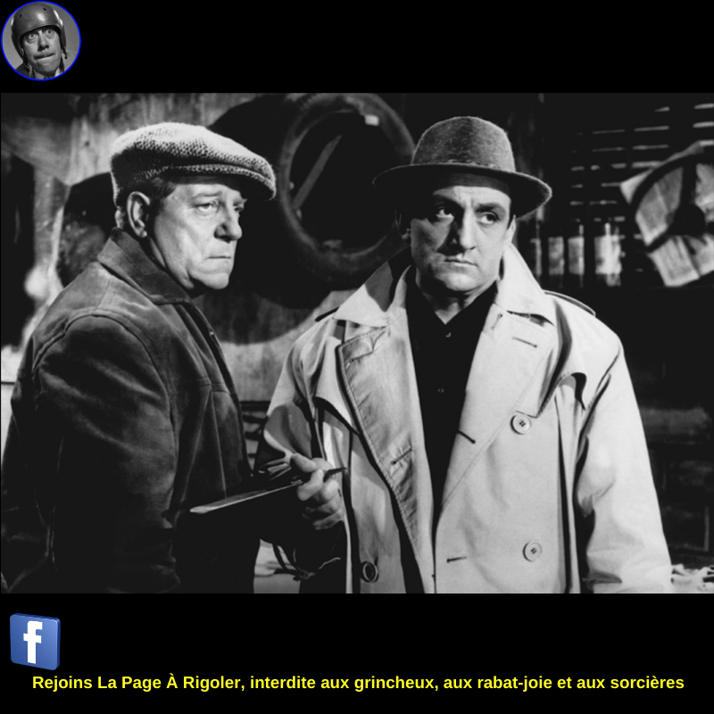 Jean Gabin et Lino Ventura sur le tournage du film Le rouge est mis (1957) ❤️❤️