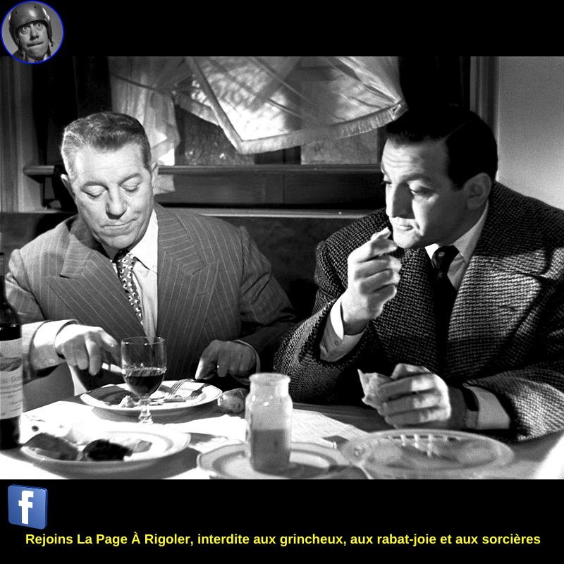 Jean Gabin et Lino Ventura sur le tournage du film Razzia sur la chnouf  (1955) ❤️❤️