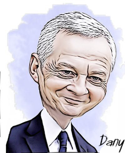 Caricature Bruno Le Maire