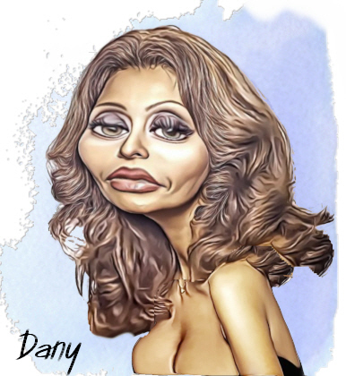 Caricature Sophia Loren