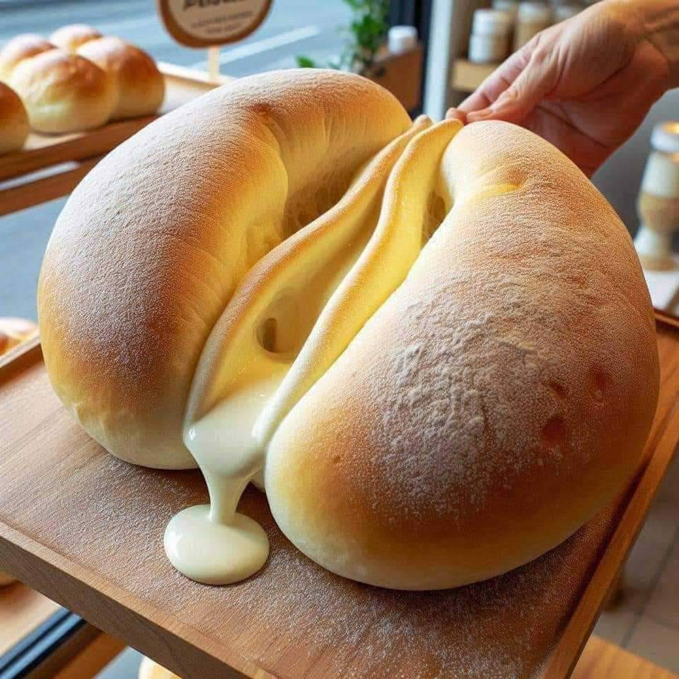 Mon boulanger fait un sublime pain au fromage coulant !