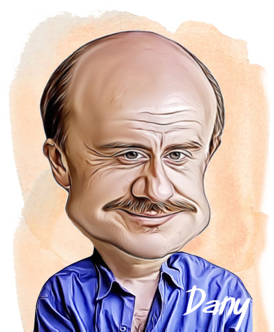 Caricature Michel Blanc