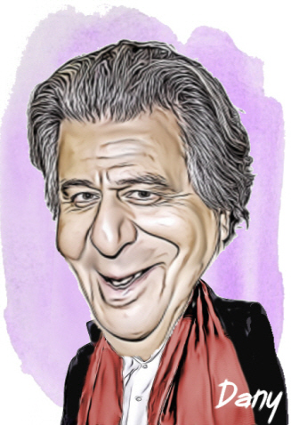 Caricature Christian Clavier