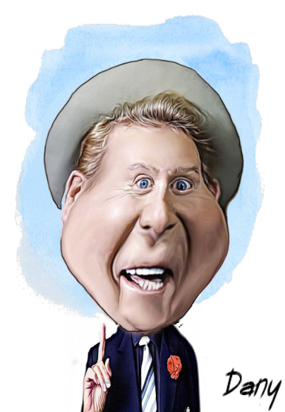 Caricature Charles Trenet