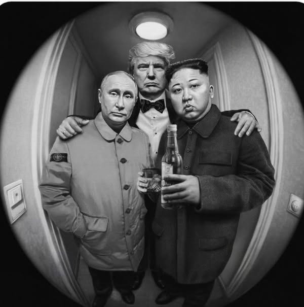 Le bon, la brute et le truand….mais chez nous en France c’est pas mal non plus : le simplet Hollande, la brute Melanchon, et le truand Macron….