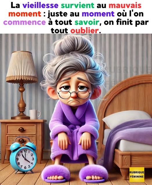 Quand on est jeune, on ne sait pas. Quand on est vieux, on ne sait plus.