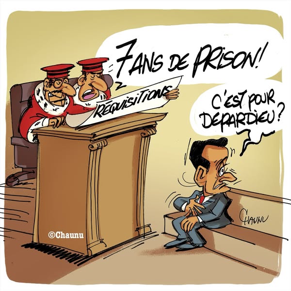 Super caricature avec une réflexion de Sarkozy dont on imagine qu’elle aurait pu être exacte