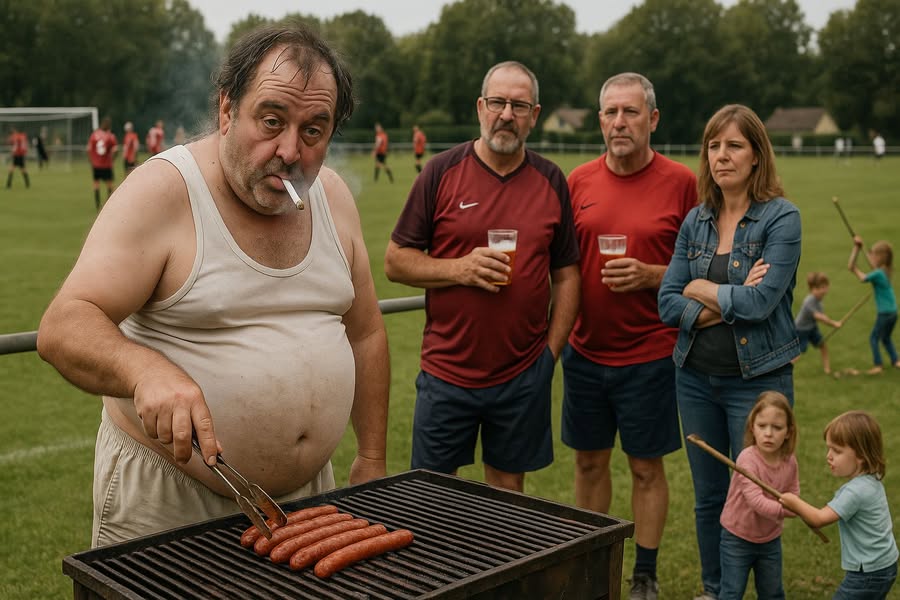 55  -  Gérard, dit "Gégé-la-Frite", gardien du Stade Municipal Roger-Labille, à Saint-Pougnon-les-Oies. Il s