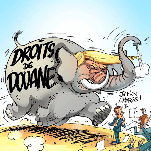 et quelle réaction face aux droits de douane américains