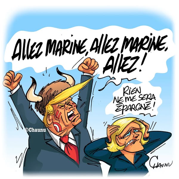 le soutien embarrassant de Donald Trump à Marine Le Pen 