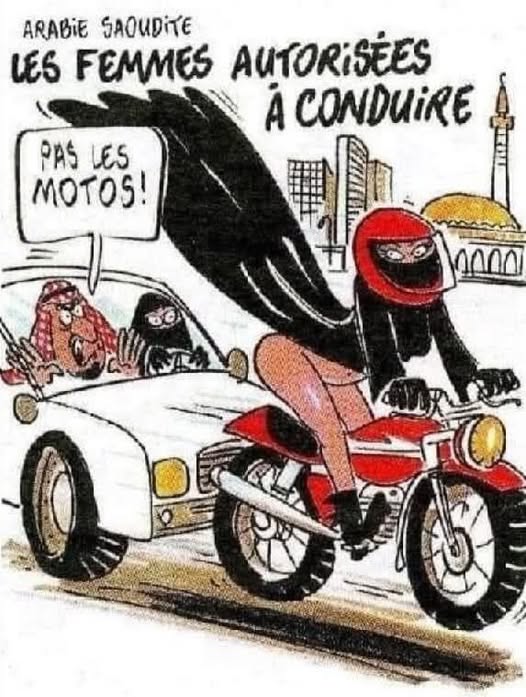 Au moins en moto sa respire ça prend le frais