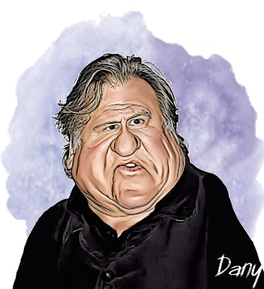 Caricature Gérard Depardieu