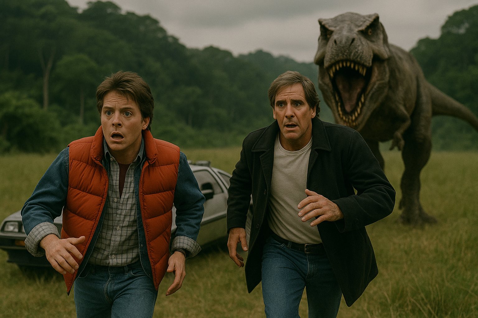 - On a pas atterri à là bonne époque Sam  - Je sais Marty c’est Al qui a déconné