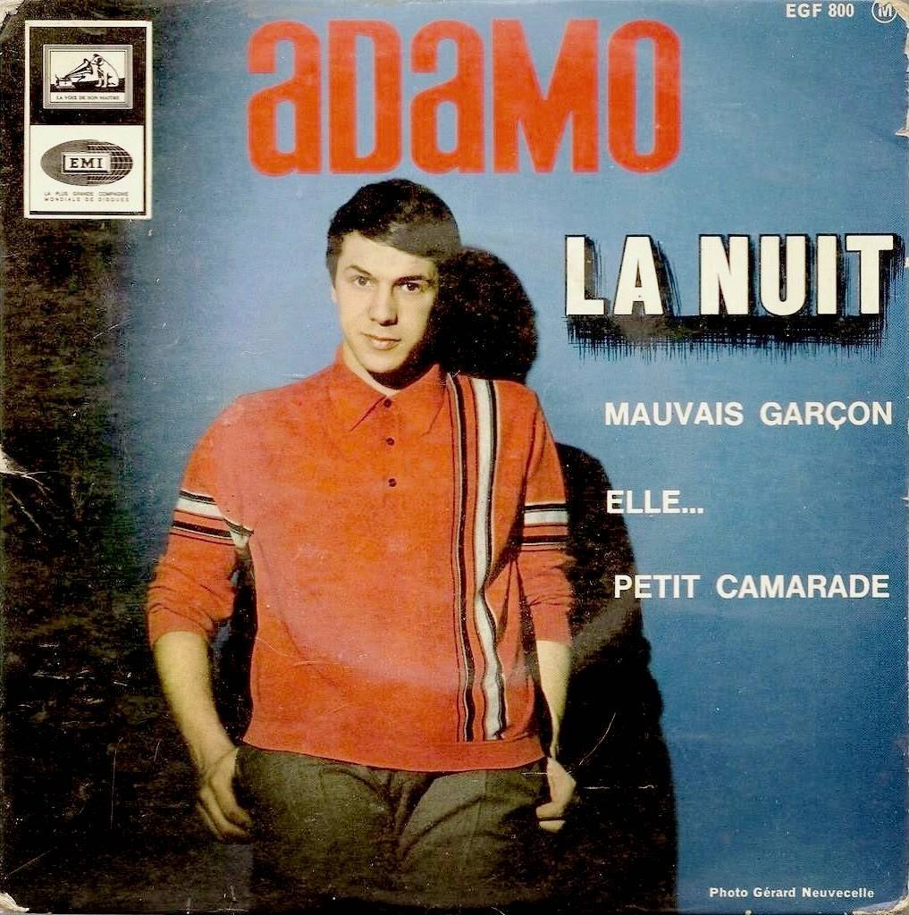 Adamo en 1965 son succes LA NUIT a été classé au HIT PARADE de SALUT LES COPAINS d