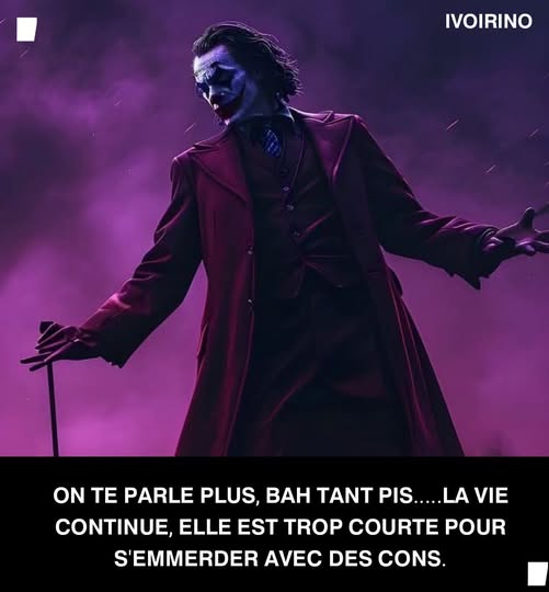 Dans la vie, avec certaines personnes admirons nous seulement de loin on va mieux se respecté ce n